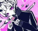 SNSのアイコンやヘッダー等々描きます 参考画像から絵柄等変更が可能です。ちびキャラも可 イメージ4