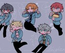 可愛いデフォルメ系のイラストを描きます SNSのアイコンや動画のサムネイルなどに✨ イメージ8