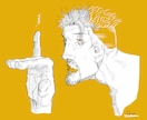 オシャレなSNSアイコン描きます 鉛筆タッチの線に鮮やかな色で見た人の目を引くイラスト イメージ8