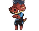 どうぶつの森風イラスト描きます どうぶつの森の住人のようなキャラクターを描きます イメージ5