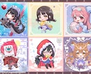 SDイラストを描きます キャラクターグッズ、コラボカフェ、配信、MV、アイコンに♪ イメージ1