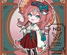 量産ちびキャラ【大正ロマン 袴】を描きます Vtuber / Vライバーさんに大人気の量産シリーズです！ イメージ2
