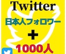 Twitterの日本人フォロワー1000人増加ます コスパ重視 アクティブユーザー集客！SNS・拡散・宣伝 イメージ1