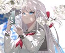 一枚絵・キャライラストを丁寧に制作します。ます 配信用・同人誌・グッズなど幅広く対応可能です イメージ2