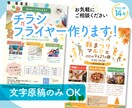 スピード納品｜文字原稿のみOK！チラシ作成します 初めて歓迎！「ほしい」を叶えるプラン イメージ1