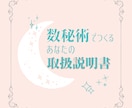 再発見⚡️数秘術であなたの“トリセツ”作成します 今ここで、自分を見つめ直してみない？あなたの武器が分かります イメージ1