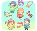 簡単なカットイラストお描きします 簡単可愛いカットイラストが欲しい方に。 イメージ1