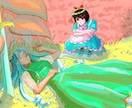 魅力的な作画で個性豊かな作品えをお届けします 他にないキャラクターデザイン力生きた線と色彩が武器です イメージ1