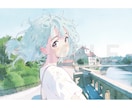 透き通るような、淡く儚い青春色のイラストを描きます 【君の名は。】や【あの花】風の、爽やかなファンタジー画の制作 イメージ5