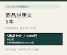 ネットショップの商品説明文を5点作成します 雑貨・ハンドメイドの特徴を、買う前に分かる文章に イメージ2