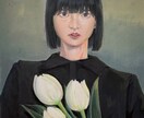 写実的に人物をアクリル画で描きます サイズは約A4サイズが中心です イメージ1