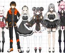 配信用立ち絵作成します ライバー様、Vtuber様向け☆全身立ち絵 イメージ1