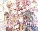 アナログ風で、きらきら艶感のあるイラストを描きます ご要望に合わせて作成します 1枚絵やアイコン・動画サムネに◎ イメージ1