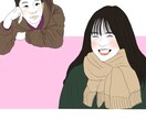 喜んでいただける似顔絵を描きます アイコン、待ち受けにしたりプレゼントいかがでしょうか⭐︎ イメージ3