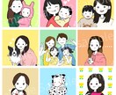 ブログ・SNS用イラストアイコン作成します 可愛く親しみやすい、あなただけのオリジナルアイコン◎ イメージ2
