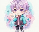 商用OK◎安く早くゆるかわミニキャラ描きます アイコン／配信サムネ／記念日イラストなどにおすすめです✨ イメージ3