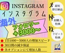 インスタ★海外フォロワーを＋3000人増やします Instagram★高品質★安心30日保証★豪華特典★最安 イメージ1