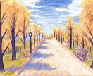 闇系の風景画描きます 闇系イラスト風景画を描きます。 イメージ1