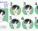 アイコン表情５点セット★インスタやブログに使えます ほんのり似てて丁度良い♪柔らかな雰囲気 イメージ3