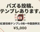 SNS副業で使える投稿テンプレ5種を渡しますます フォロワー5500人の実績者が設計｜穴埋め式で即実装 イメージ1