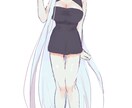 簡易立ち絵イラストを描きます 簡易でありながらも丁寧に！装飾もなるべく省略せずに描きます。 イメージ1