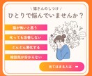 行動専門獣医師が猫の"困った行動"を解決します ★出品記念の為、初回5名まで最低価格でお受けします★ イメージ2
