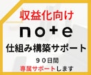 90日間note収益化の仕組みを一緒に構築します 強み発掘から商品設計・販売改善まで専属で伴走サポート イメージ1