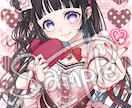 商用込◎バレンタイン量産イラスト制作します 超ラブリーな指ハートをした女の子のイラストができます！ イメージ8