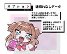 お試し価格！90年代風SNS用アイコン描きます あなたのアイコンをエモくします！キャラデザおまかせok！ イメージ3
