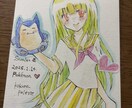 水彩画でイラストを描きます 優しいイラストで癒されてください イメージ1