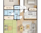 3D化してお客様が喜ぶ図を作ります ただの間取り図に家具を配置して差別化を図りましょう イメージ5
