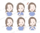 SNSやブログで活躍するゆるかわ似顔絵お描きします シンプルデフォルメで親近感♪表情、吹き出しアイコンにお勧め イメージ7