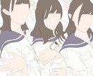 男性アイドル、プリクラ等の線画描きます お気に入りの男性アイドル、プリクラ等画像をお洒落に!◎ イメージ4
