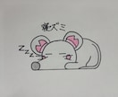 お子様がほっこりするイラストを描いてます かわいい漢字のもじり動物イラストです！ イメージ3