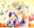 水彩イラストを作成します アナログで描く水彩のイラスト！ イメージ4
