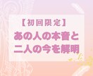 開設記念価格｜あの人の本音と二人の今を解明します 心理学と占いで深く読み解くワンコイン現状診断【大ボリューム】 イメージ1
