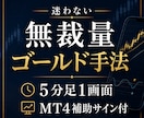 FXで苦しんでいる人に無裁量ゴールド手法教えます 感情トレードをなくす5分足1画面ルール＆MT4補助サイン イメージ1