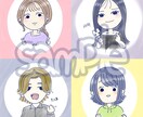 超ゆるゆるな似顔絵描きます SNSやブログにも！低価格でお描きします！ イメージ2