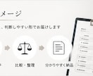 リサーチ・比較・情報整理をまとめて代行します 面倒な情報収集を、比較・整理して「選べる形」にします イメージ3