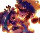 優しいふわふわした絵柄のアイコンを作成致します きらきらふわふわした可愛いアイコンを制作します！ イメージ3
