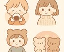 ふんわりSNSアイコン☆ゆめかわテイストできます ☆ぬいぐるみや小物も一緒に描けます☆ イメージ5