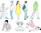 シンプルで分かりやすいイラストを描きます 使いやすいイラストを求めている方へ イメージ1