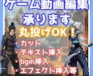 丸投げOK！　ゲーム動画の編集承ります ゲーム動画に特化した編集者が貴方の動画をより良く致します イメージ1