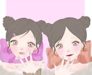 即対応 SNS用可愛いアイコン作成いたします 自分の写真をイラストにしてSNS用アイコンにしませんか？ イメージ4