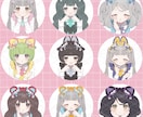720通りから選べるセミオーダーアイコン作ります カラバリ多数/服・小物対応いたします イメージ8