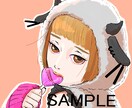 手描き感のある人物アイコンを描きます 目を引く人物(オリジナル)アイコンはいかがですか？ イメージ4