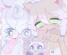 デフォルメ度が選べる、SDキャライラスト作成します ポップな絵柄をグッズやアイコンに！ イメージ4