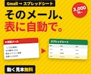 Gmailの内容をスプレッドシートに自動転記します 注文・予約・問い合わせメールを表に｜動く見本を無料で イメージ1