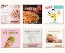 InstagramやSNSの投稿画像を制作します 1枚1,500円！修正無制限で理想のデザインに仕上げます イメージ3