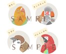 小鳥の似顔絵アイコン作成します セキセイ・オカメ・文鳥などその他の小鳥も対応します。 イメージ4